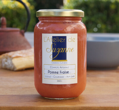 Compote pomme et fraise
