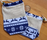 Lot de 2 sacs vrac avec filet