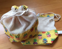 Grand sac à vrac coton et filet