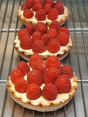 Tarte aux framboises