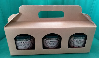 Lot de 3 terrines