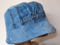Chapeau jean recup vieux jean