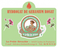 Hydrolat de géranium rosat avec spray