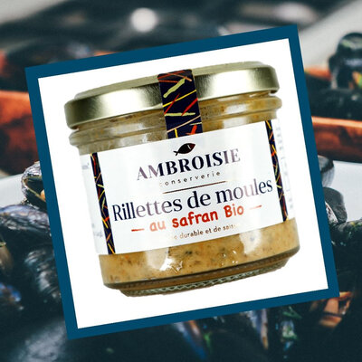 Rillettes de moules au safran bio