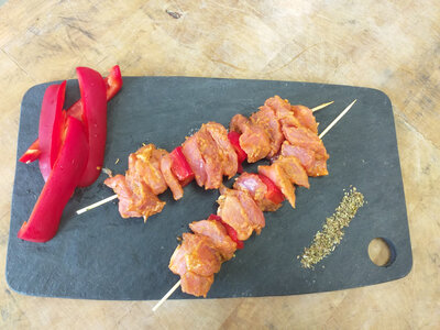 Brochette porc marinade maison