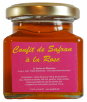 Confit de rose au safran