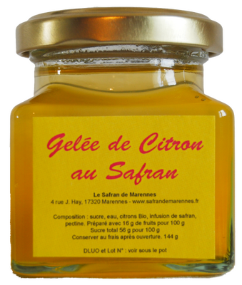 Gelée de citron au safran