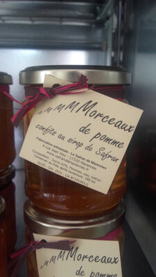 Pommes confites au sirop de safran