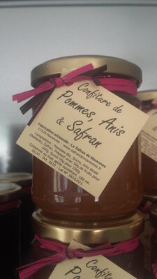 Confiture de pommes anis et safran