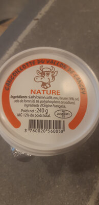Cancoillotte nature à l'ancienne