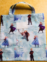 Sac bibliothèque motif reine des neiges