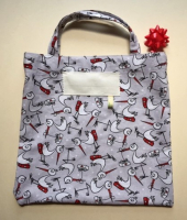 Tote bag ou sac bibliothèque cigogne