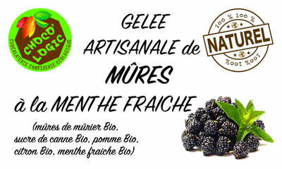 Gelée mûres à la menthe fraiche
