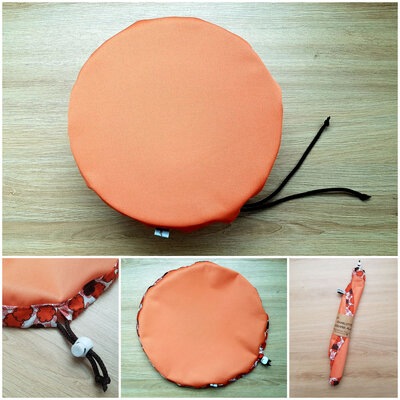 Charlotte couvre-plat orange