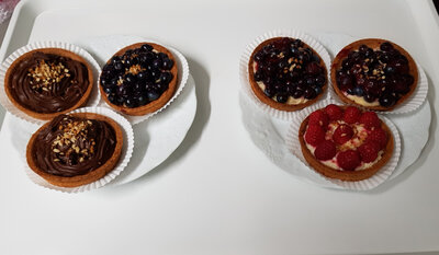 Tartelette chocolat au lait noisette