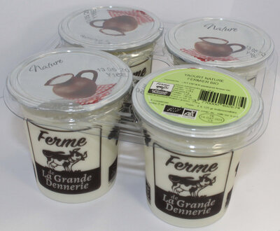 Yaourts nature au lait entier bio