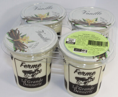 Yaouts aromatisés vanille  bio
