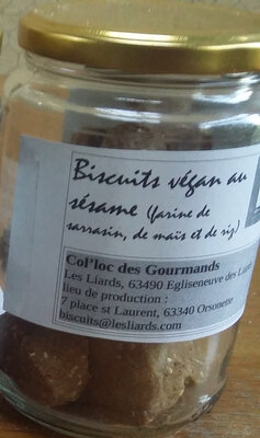 Biscuits végan au sésame