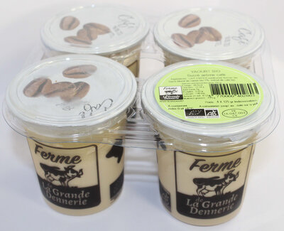 Yaourt fermier bio sucré café