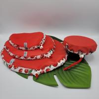 Charlotte couvre-plat rouge