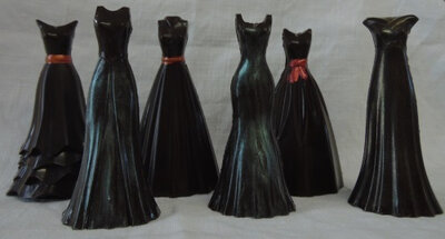 Robe en chocolat noir