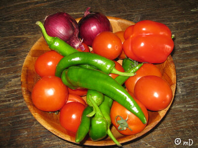 Panier piperade