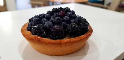 Tarte aux myrtilles sauvages