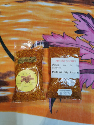 Piments cari séchés