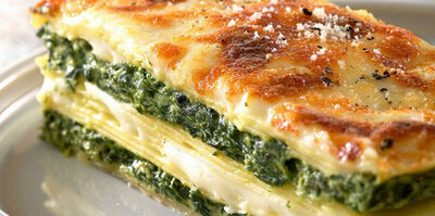 Lasagnes au saumon-épinards