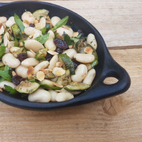 Salade haricots de soissons et courg