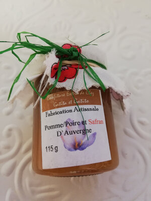 Confiture pomme/poire et safran