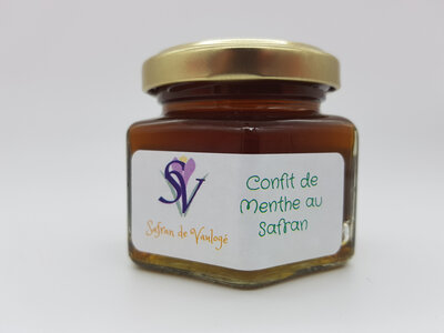 Confit de menthe au safran 105gr