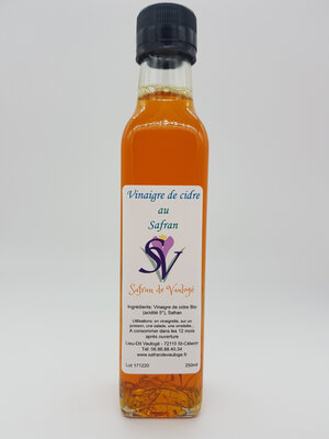 Vinaigre de cidre au safran