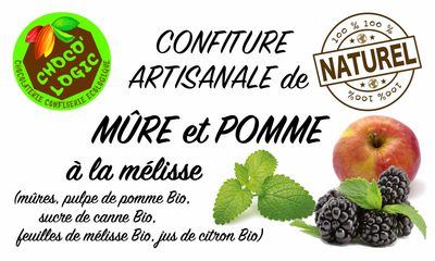 Confiture mûre et pomme mélisse