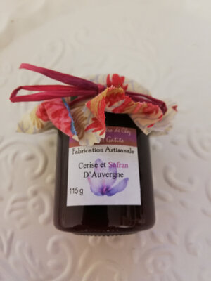 Confiture cerise et safran