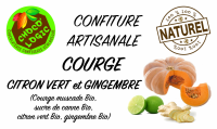 Confiture courge citron vert
