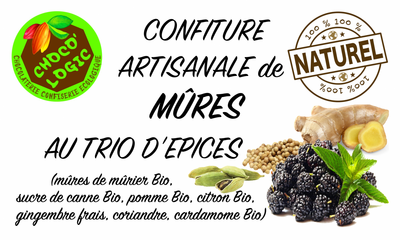 Confiture mûres au trio d'épices