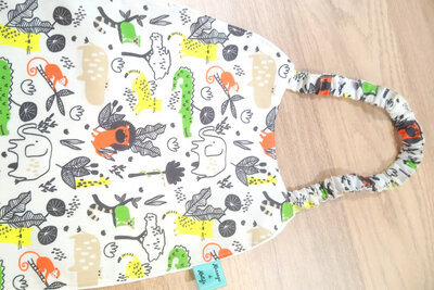 Bavoir maternelle 'croco & cie'