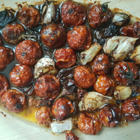 Tomates cerises confites