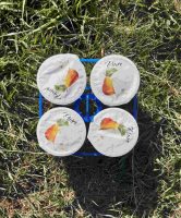 4 yaourts à la poire - lait de chèvre