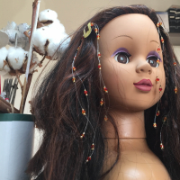 2 pinces clip adulte ados orange feu