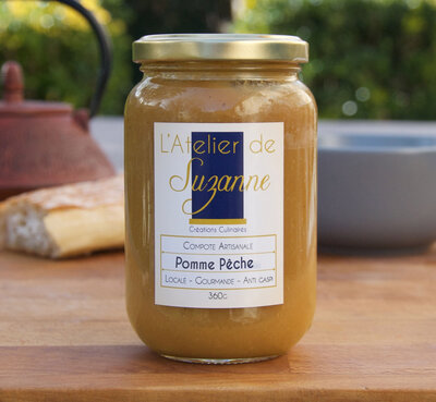 Compote pomme pêche
