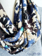Snood-foulard leaf feuillage multico - image 2