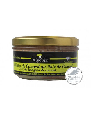 Rillettes canard au foie de canard