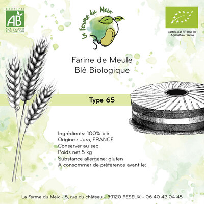 Farine blé t65 moderne - 5 kg