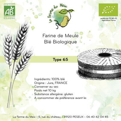 Farine blé t65 moderne - 10 kg