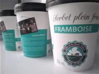 Crème glacé au rhum raisin