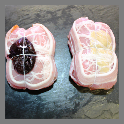 Paupiette de lapin pruneaux
