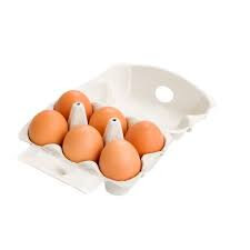 Boîte de 6 petits œufs de poule