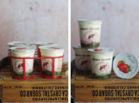 Panier de 8 yaourts fermiers fraise